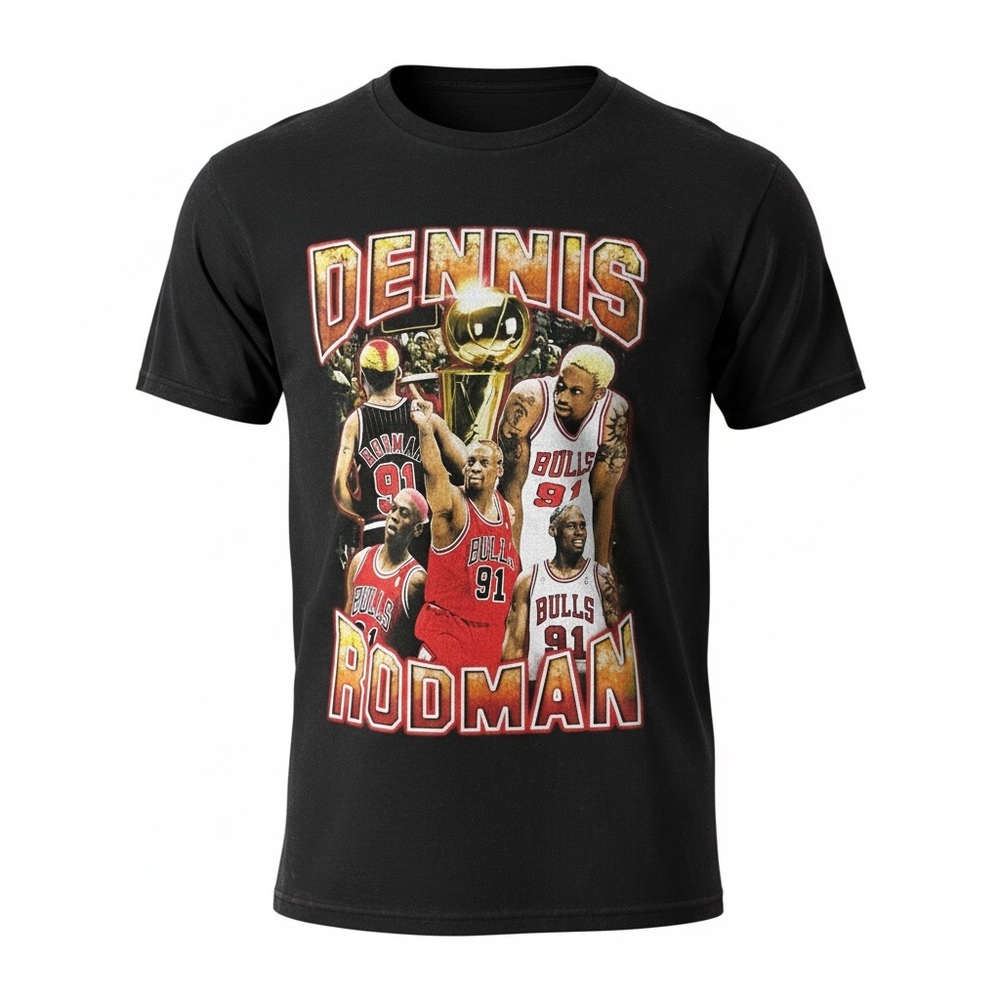 Elemental Dennis Rodman Chicago Bulls T-Shirt